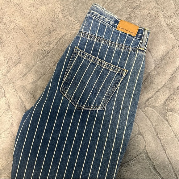 AMERICAN EAGLE STRIPED JEANS SIZE 2 - Picture 3 of 5